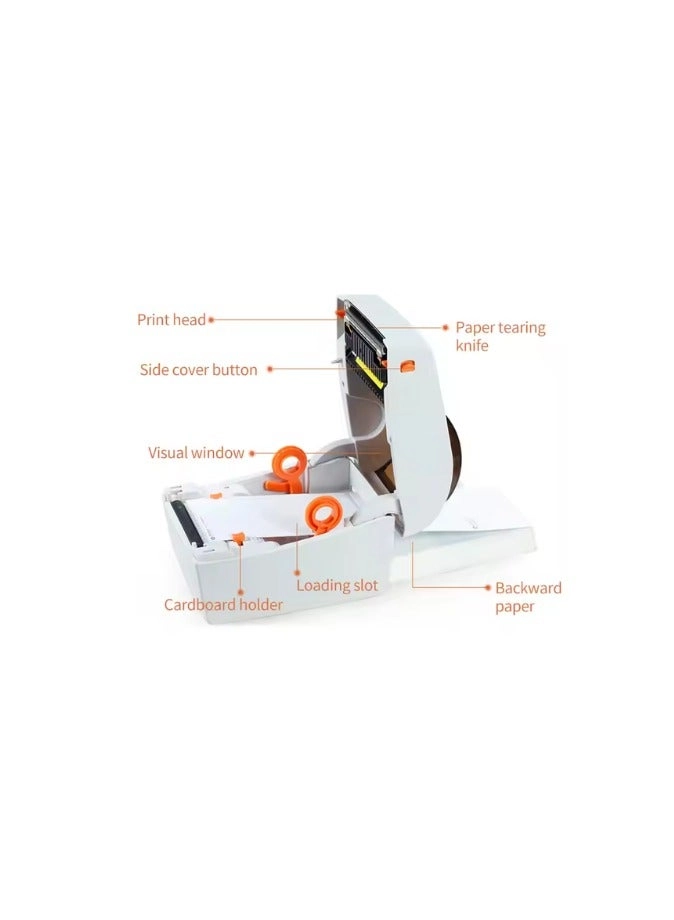 Thermal Shipping Label Printer - USB Bluetooth