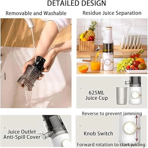 Fruit and Vegetable Juicer - 120W 625ml