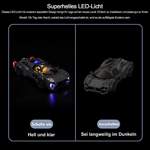 LED Light Set for Pagani Utopia (76915) - Speed Champions 5V