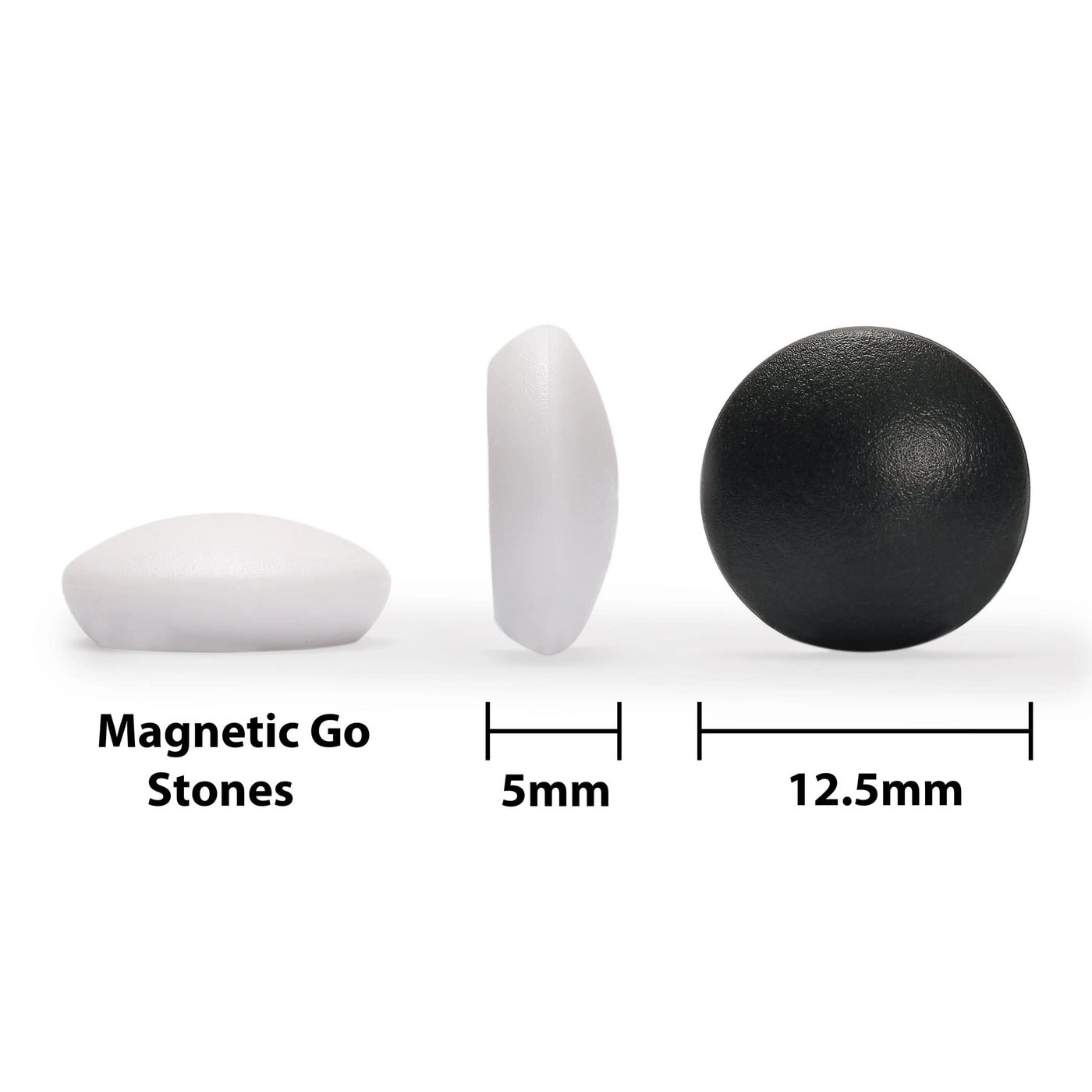 Go Game Set - Magnetic Single Convex Stones