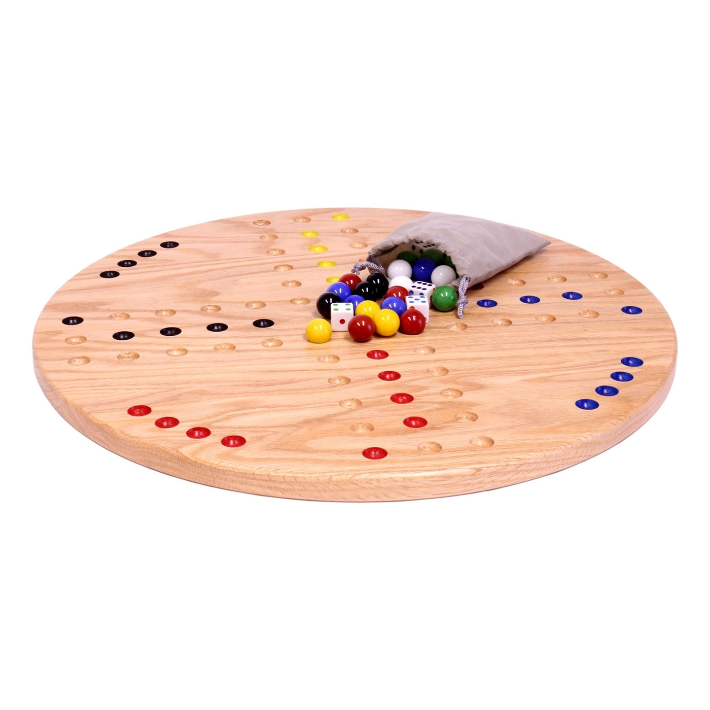 Wahoo Marble Game - Round 18" Wide Double-Sided