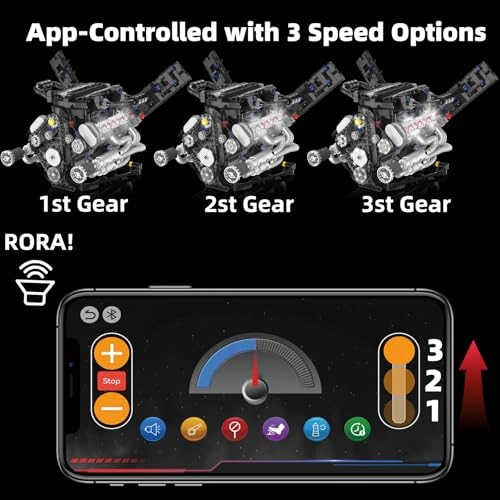 Electric Mini V8 Engine Kits Engineering - 8 - 14 years 675 pieces