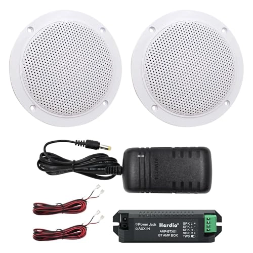 Marine Ceiling Flush Wall Mount Speakers - 4 Inches 160Watts