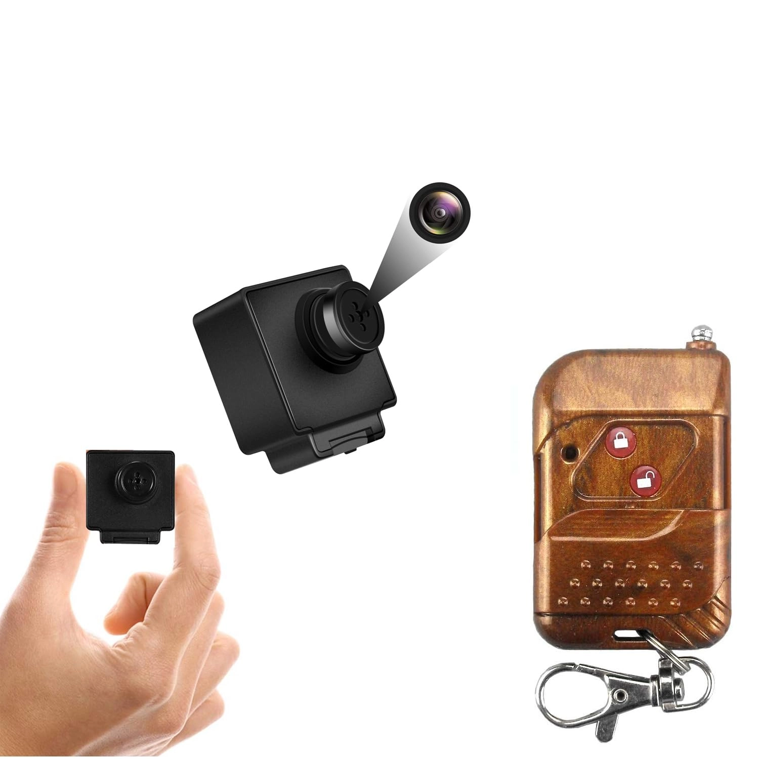 TECHNOVIEW TV-Remote-Button-Security-Camera