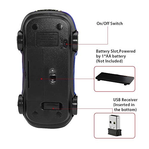 Roadster Sports Car Shape Mouse - Wireless