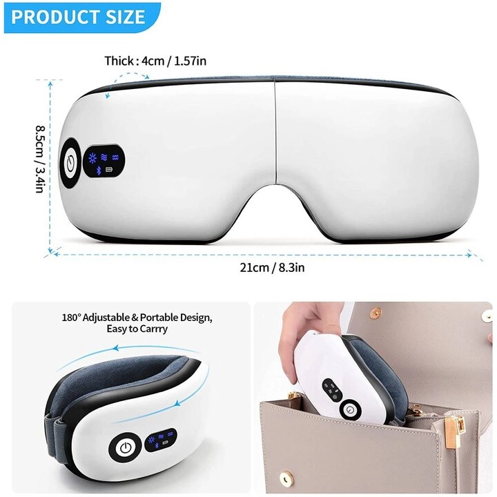 Eye Massager - Rechargeable Heat Air Pressure