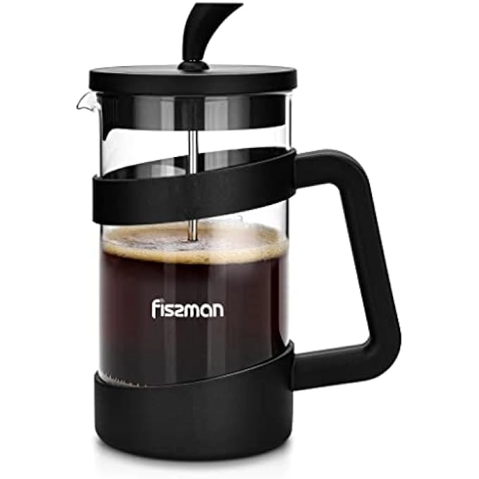 French Press - 600Ml Borosilicate Glass Stainless Steel Filter