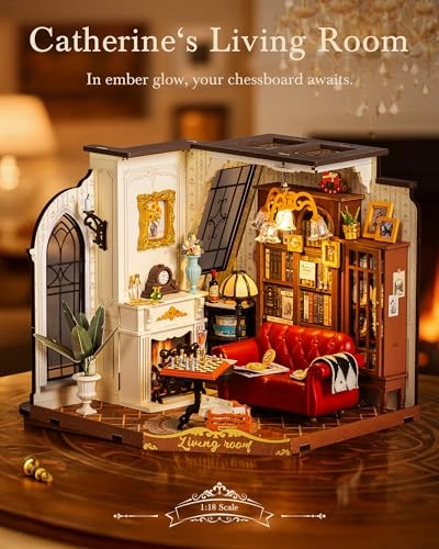 DG175 - DIY Miniature House Kits Wood 21 x 18 x 17 centimeters