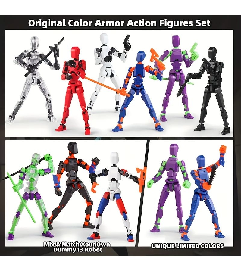 Action Doll Set - 6 years 6-piece