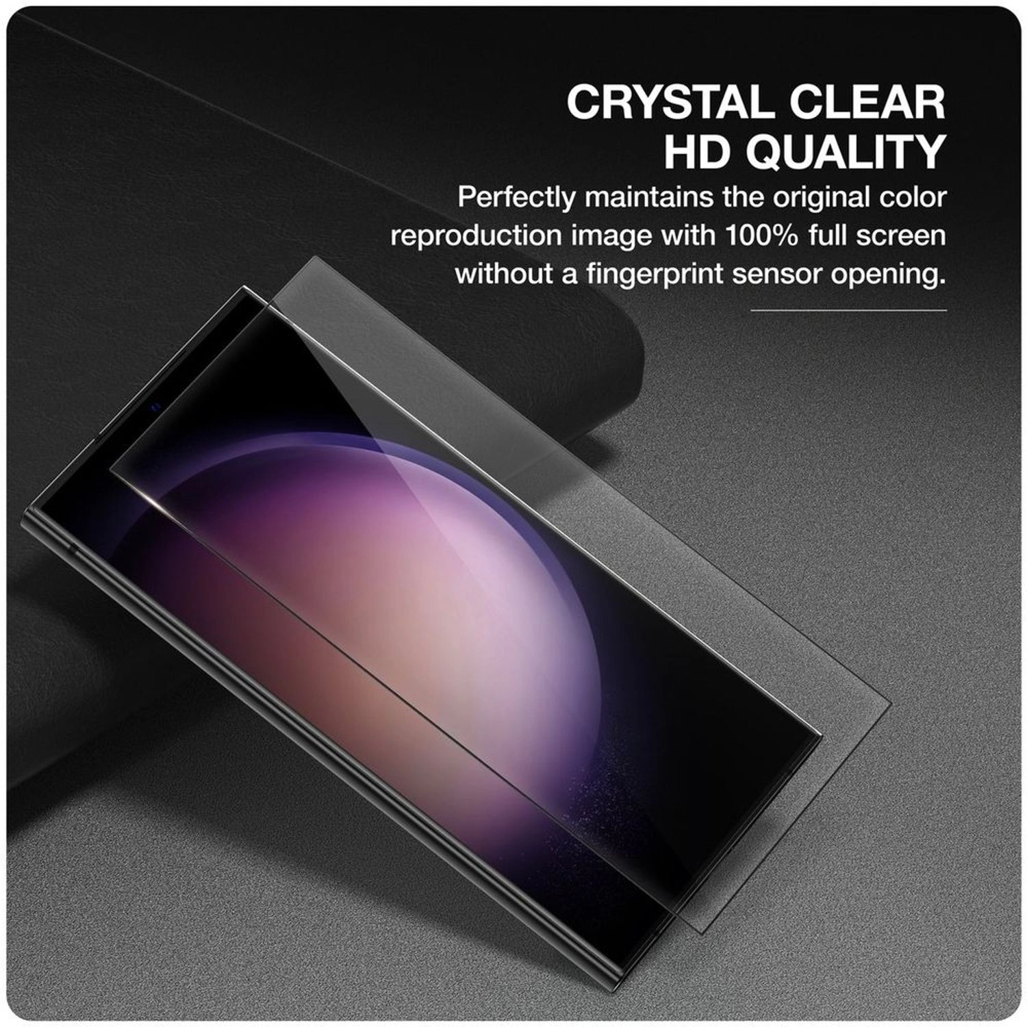 Clear Tempered Glass Screen Protector for Samsung Galaxy S24 Ultra