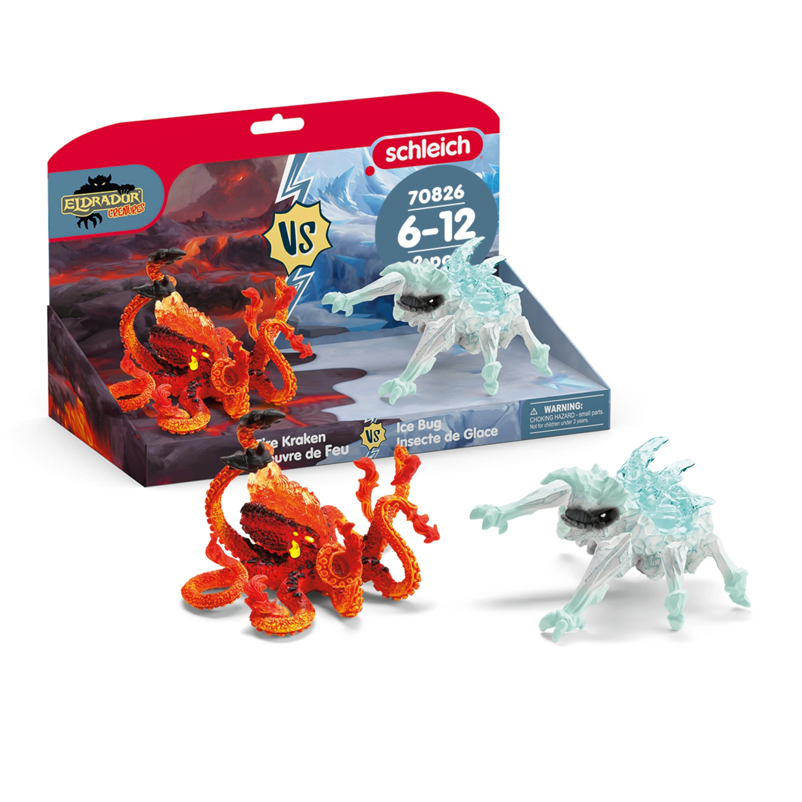 schleich Ice Bug vs. Fire Kraken - Fantasy Wizarding World