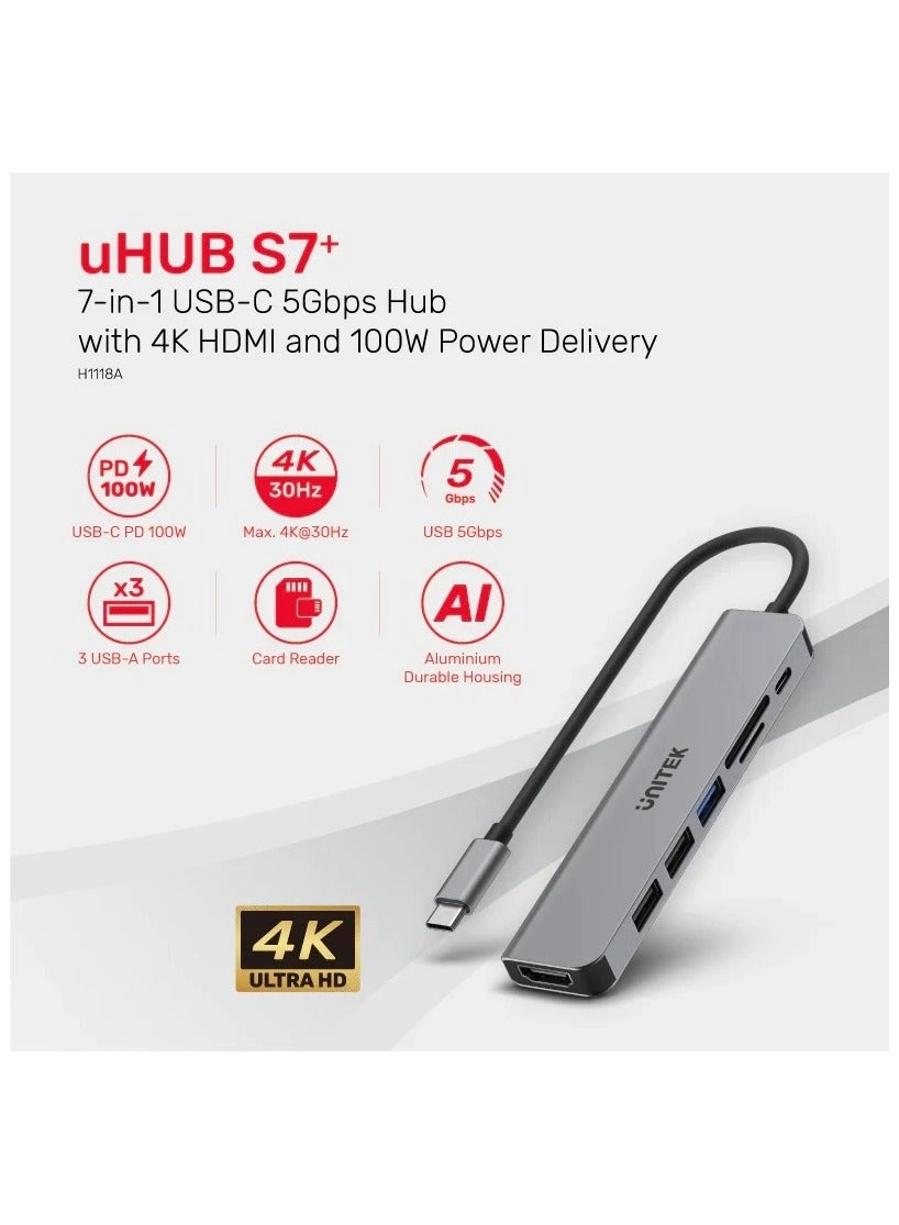 USB-C 5Gbps Hub - 4K HDMI 100W Power Delivery