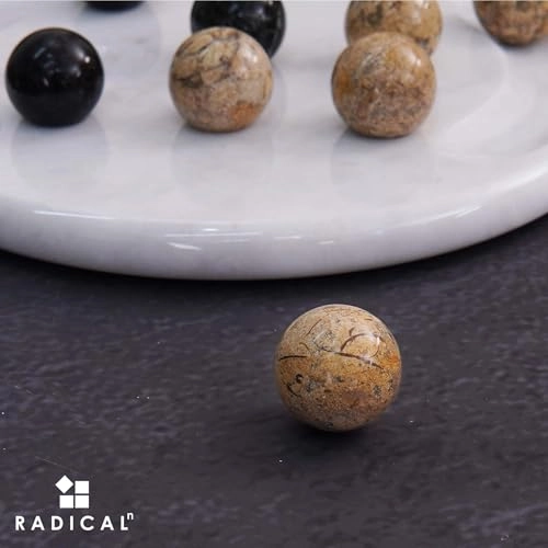 tic_tac_toe - Marble Handmade Red and Coral