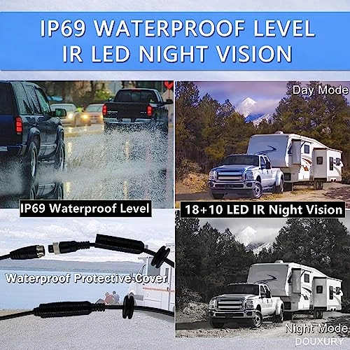 RV Backup Camera System - Night Vision Wired 1080P