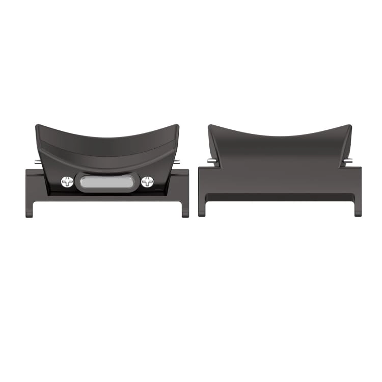 1 Pair 20mm Button Style Curved Metal Watch Band Connector for Samsung Galaxy Watch6 / 6 Classic