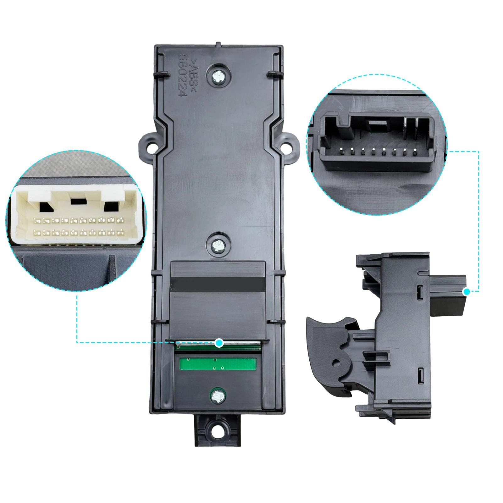 Power Window Switch Assembly - Driver Side Master Control with Installation Tool