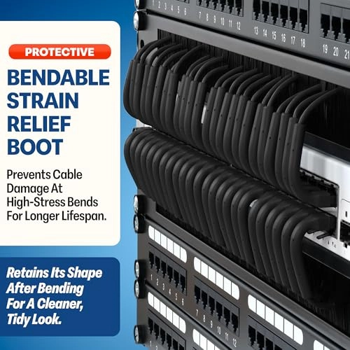 Ultra Slim Cat6a Ethernet Patch Cable - 0.5ft