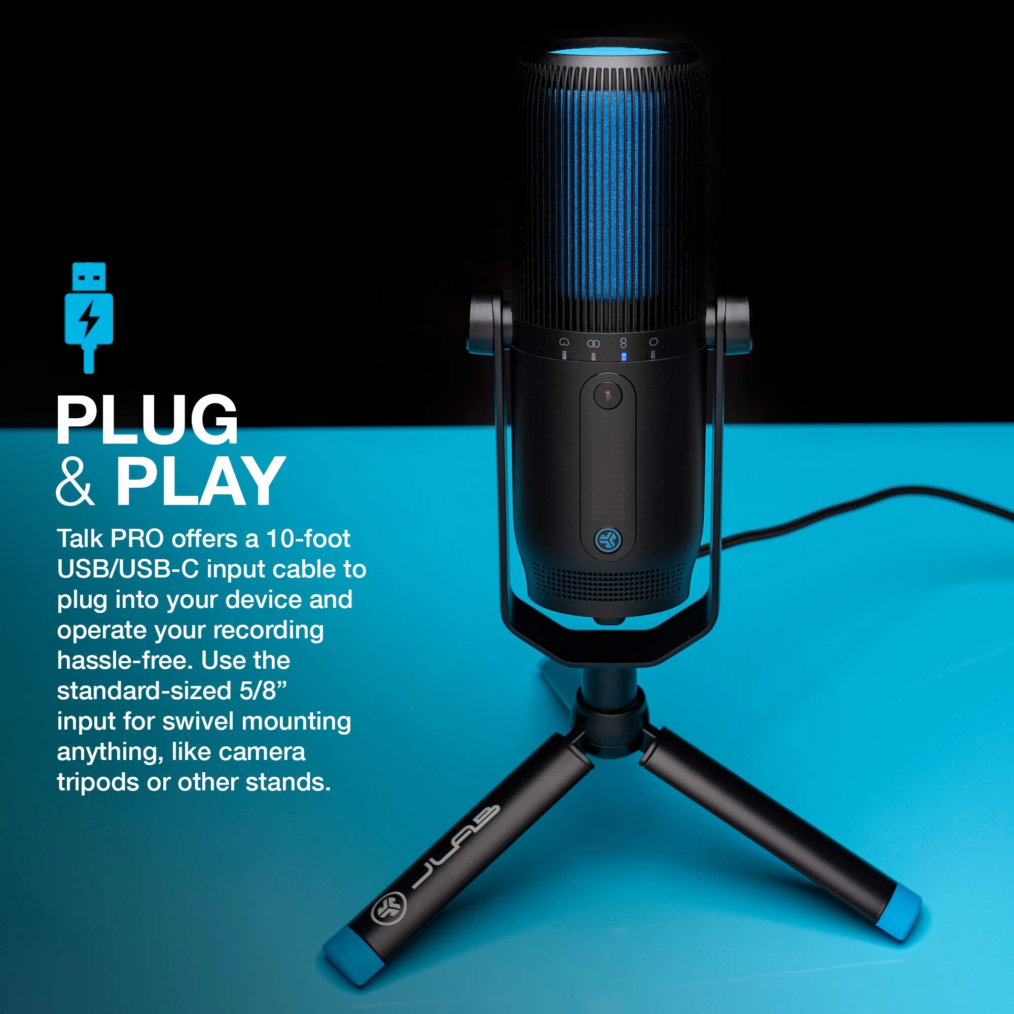 Talk Pro USB+3.5mm-Mini-Jack Microphone