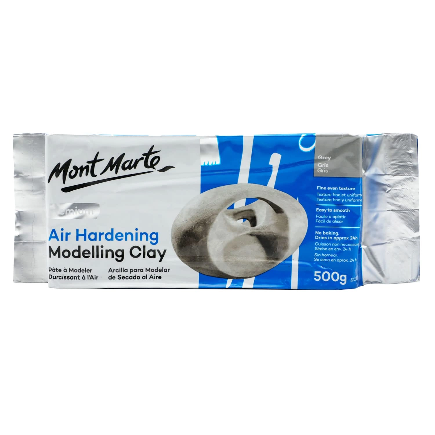 Mont Marte Air Hardening Modeling Clay - 500g 3pcs.