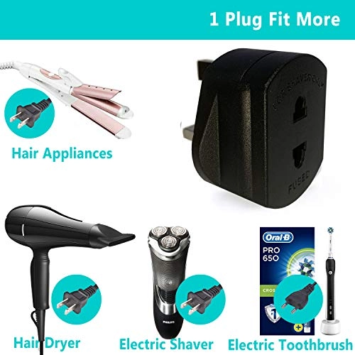 Electric Shaver Razor Adaptor - 1A Pack