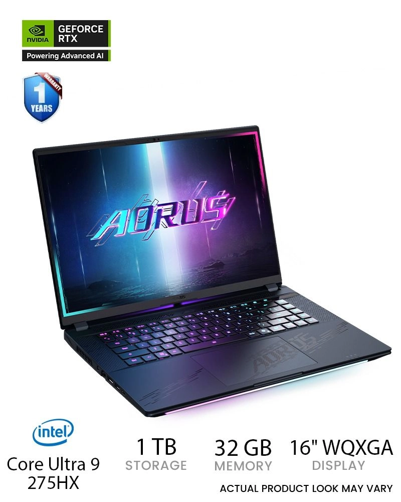 AORUS MASTER 16 BZHC6USE65SH - 16'' Core Ultra 9 275HX 32GB DDR5 2TB SSD