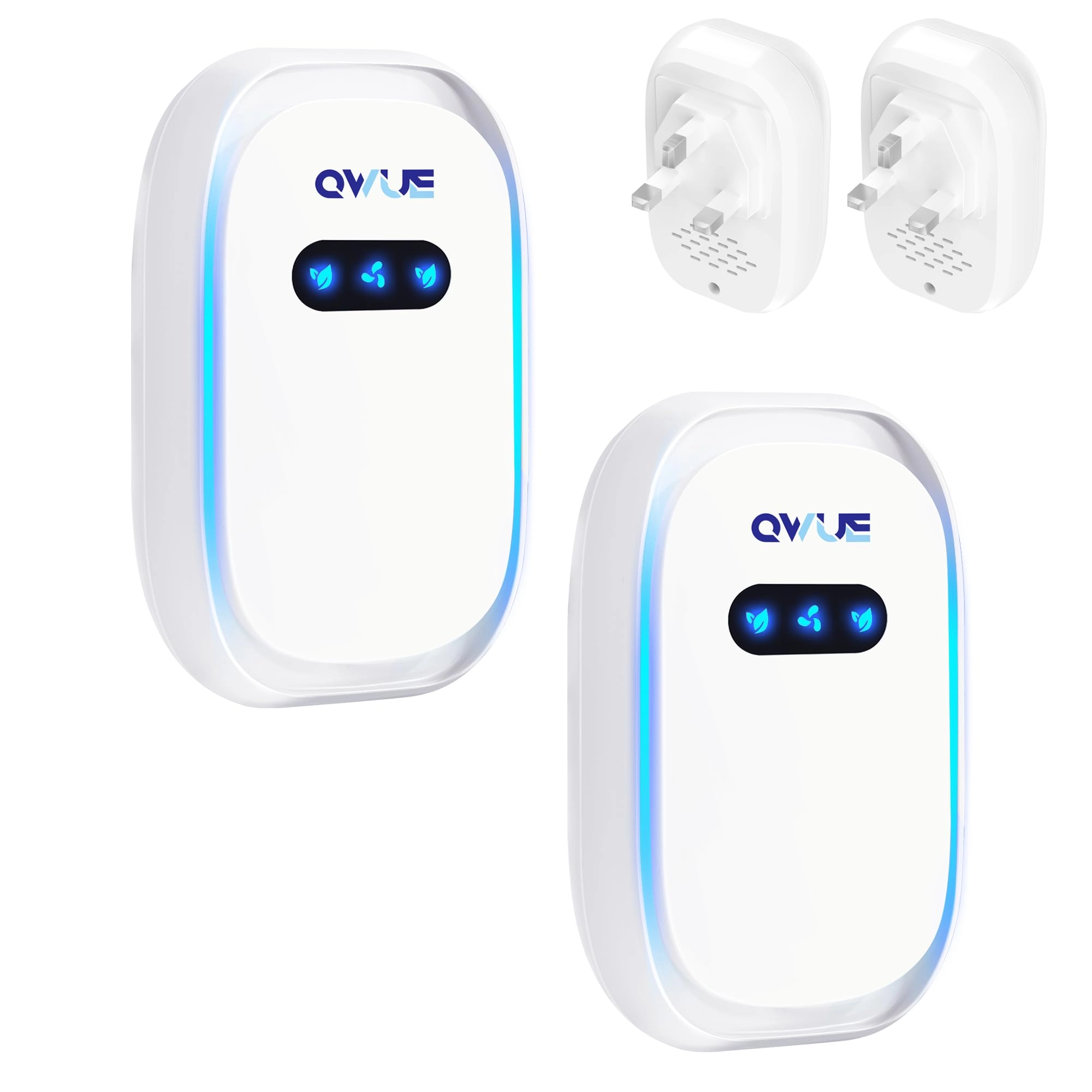 qwue Mini Ionic Air Purifier - Plug in Filter-Free