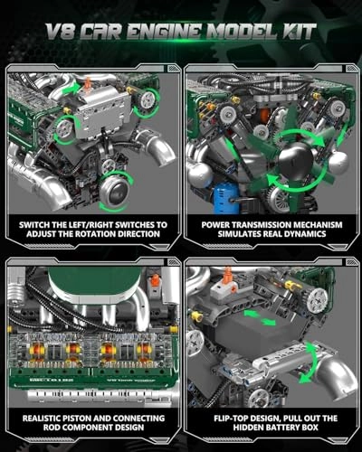 V8 Engine (MK10182) - 2250PCS Battery Motor