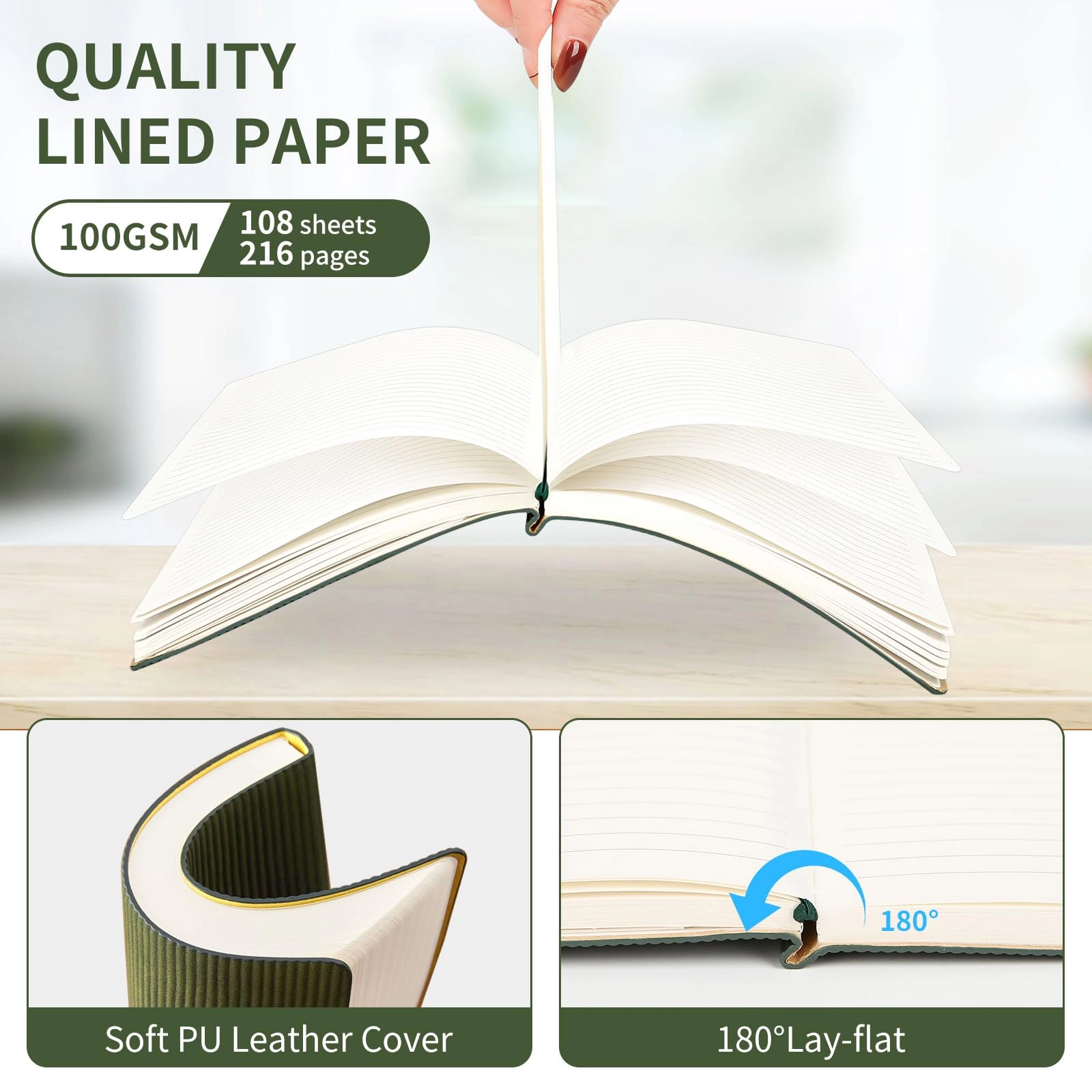 A5 Lined Notebook A5 - Lined 216 Pages