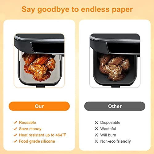Air Fryer Silicone Liner - Silicone 2 Pcs