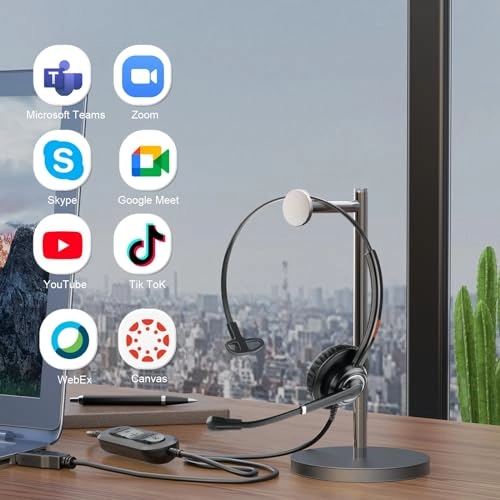 One Ear USB Type C Wired Headset