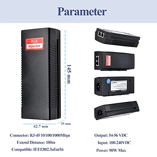 PSE90G - 54-56 VDC 90W 2 IEEE 802.3bt 10/100/1000 Mbps