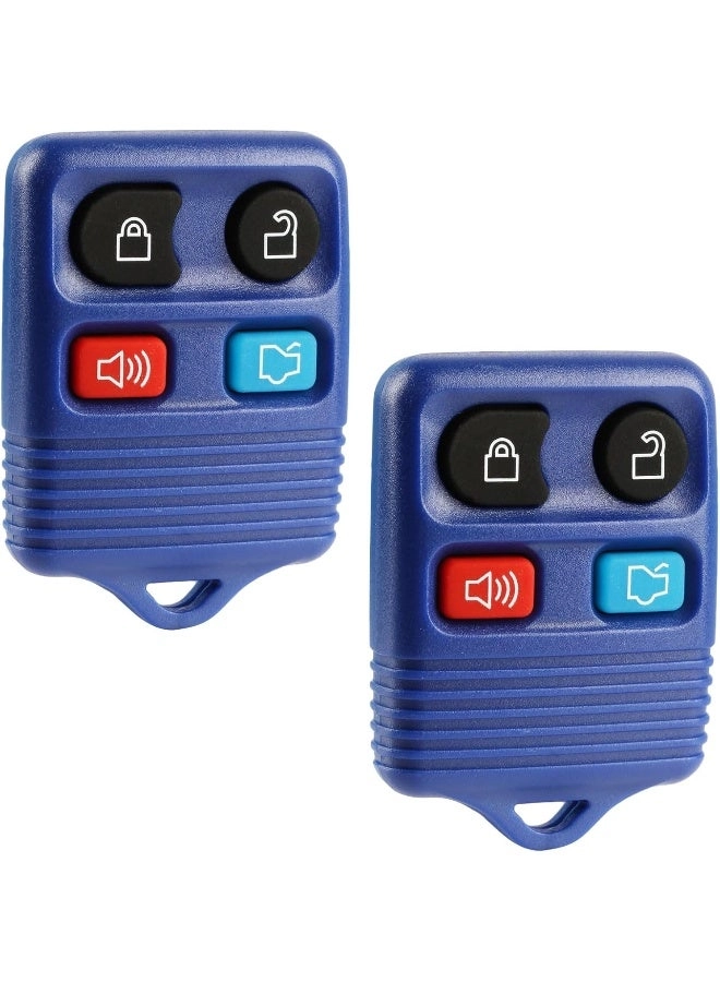 USARemote Key Fob Keyless Entry Remote - Blue Set of 2
