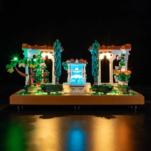 LED Light for LEGO ICONS Fountain Garden 10359