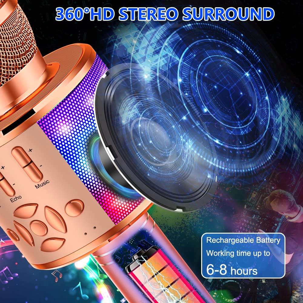 Karaoke Microphone - Handheld Bluetooth