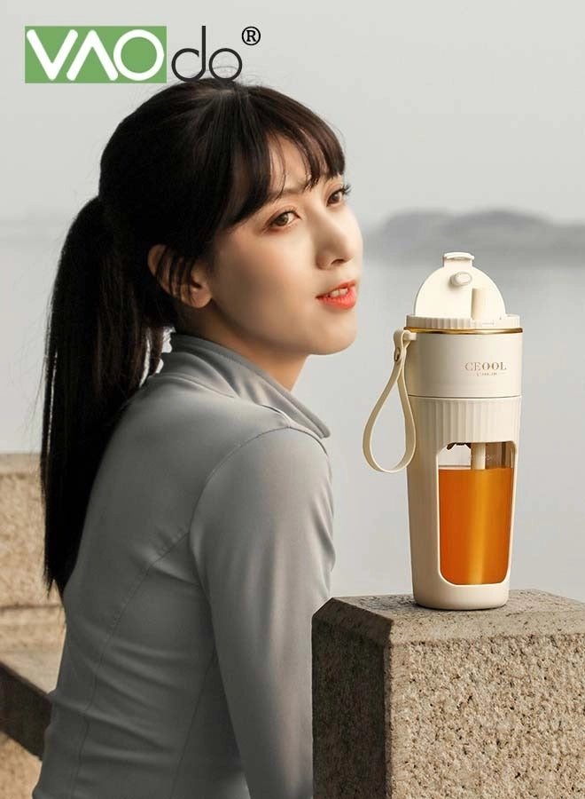 Portable Mini Blender - Rechargeable USB BPA-Free One-handed Drinking