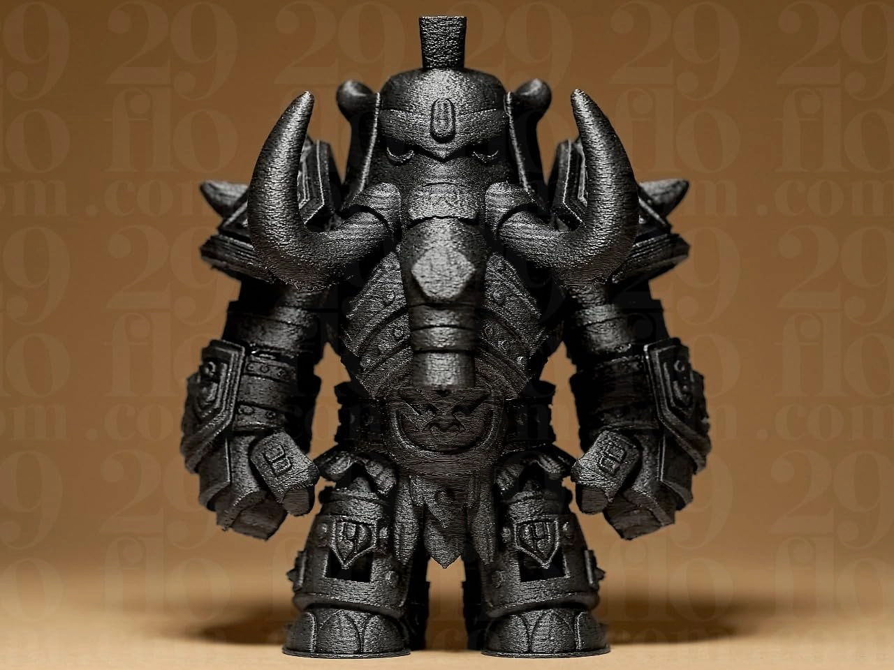 3D CRAFT Rhino Statue - PLA Plastic