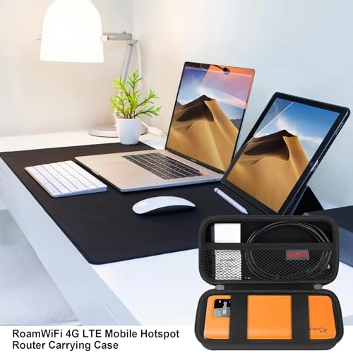 Carrying Case for RoamWiFi R10 - Hard Shell Black
