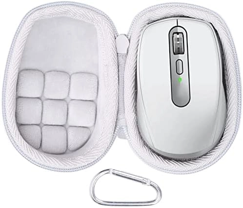 Co2Crea Hard Case replacement for MX Anywhere 3S Anywhere 3 Anywhere 2S Anywhere 2 Compact Performance Mouse - Pale Grey Shockproof