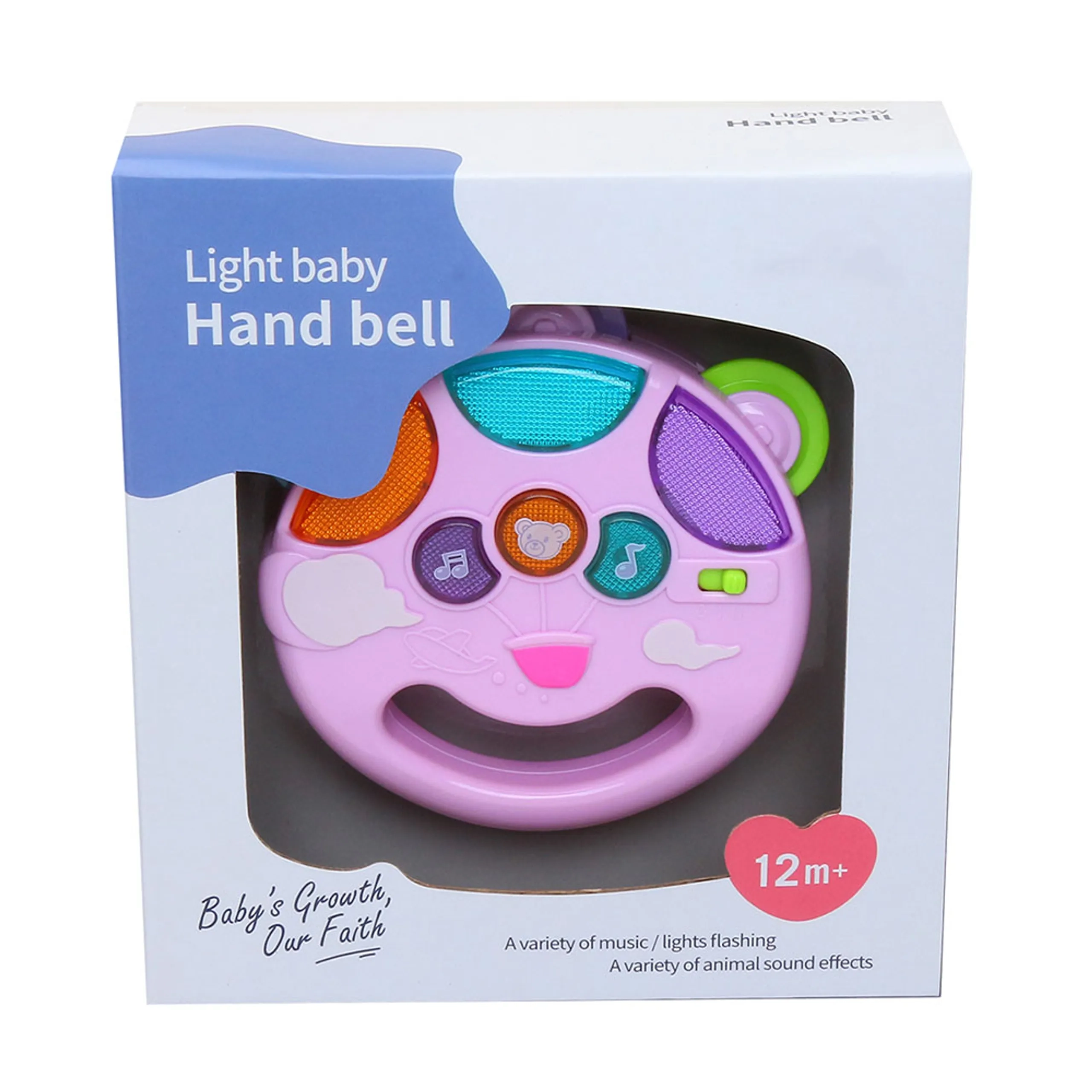 Babycare Light Hand Bell Musical Tambourine - 12 months+