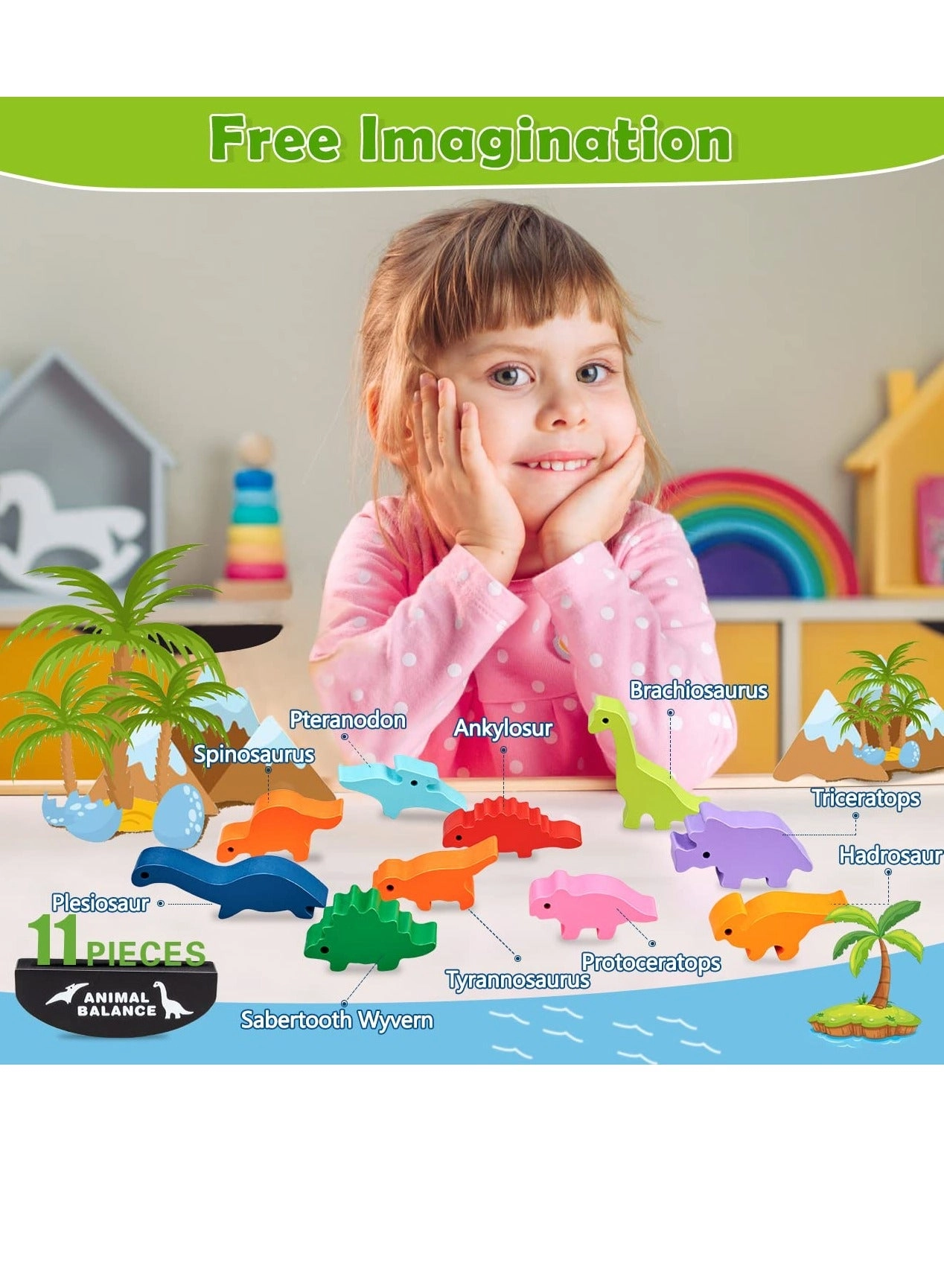 Wooden Stacking Toddler Toys - 2+ Years