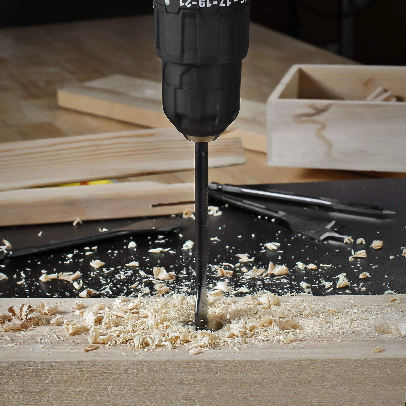 Spade Drill Bit Set - HIGH-CARBON STEEL 10-Piece 1/4" to 1-1/2"