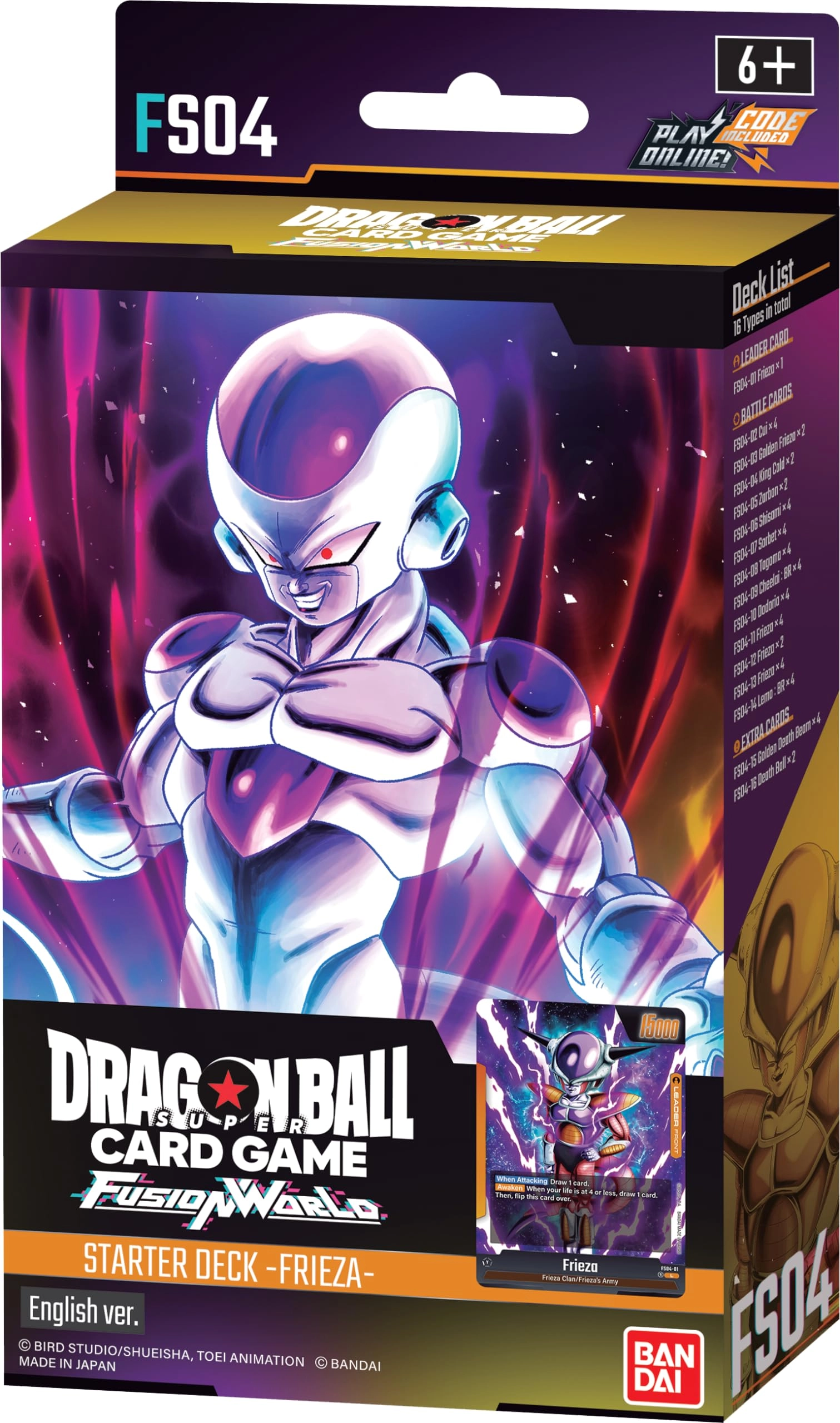 BANDAI NAMCO Entertainment FRIEZA STARTER DECK 04 - 51pcs