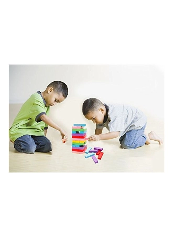 Wooden Stacking Board - Multicolor 48pcs