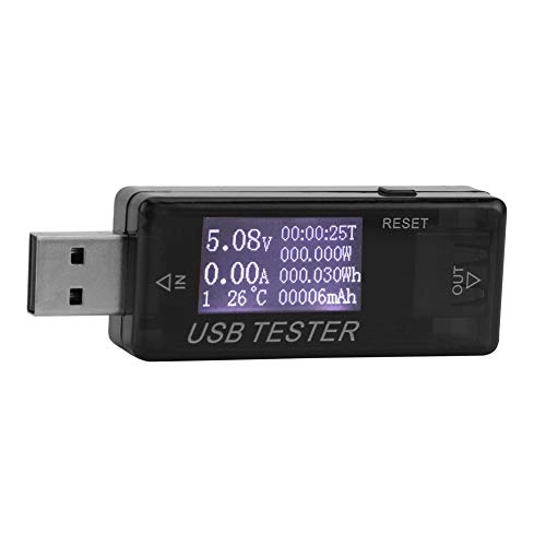 Digital USB Voltage Current Meter - 8 In 1 Voltmeter Tester