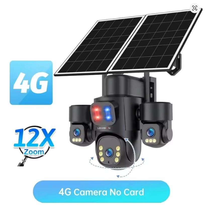Solar Powered Surveillance Camera 4k