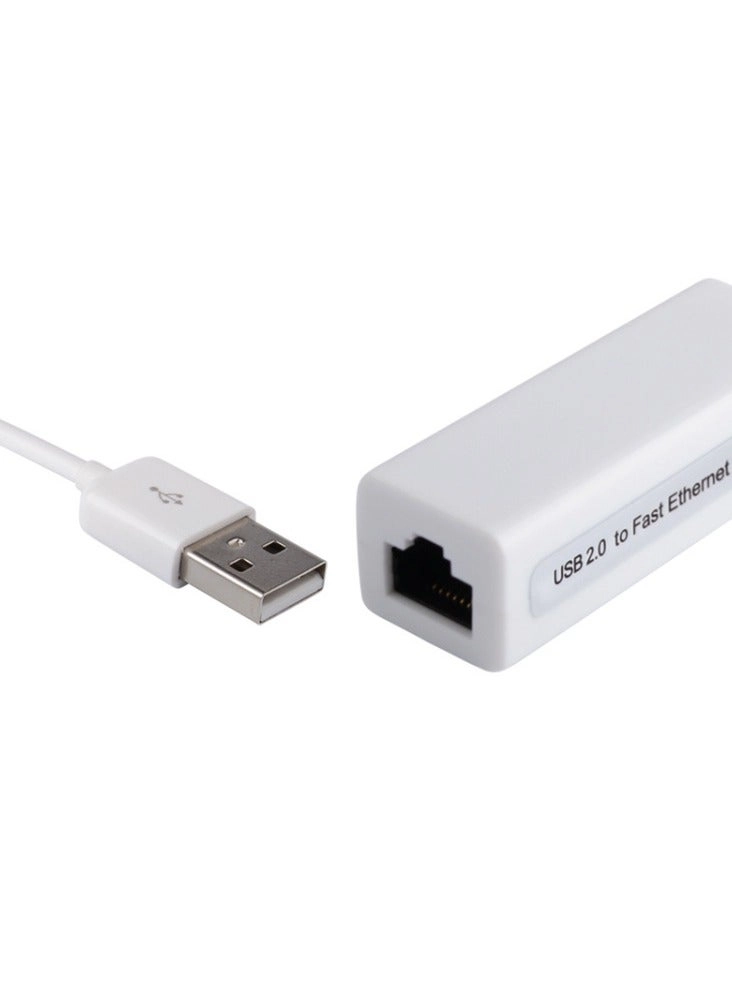 USB Ethernet Adaptor - USB 2.0 10/100 Mbps RJ45