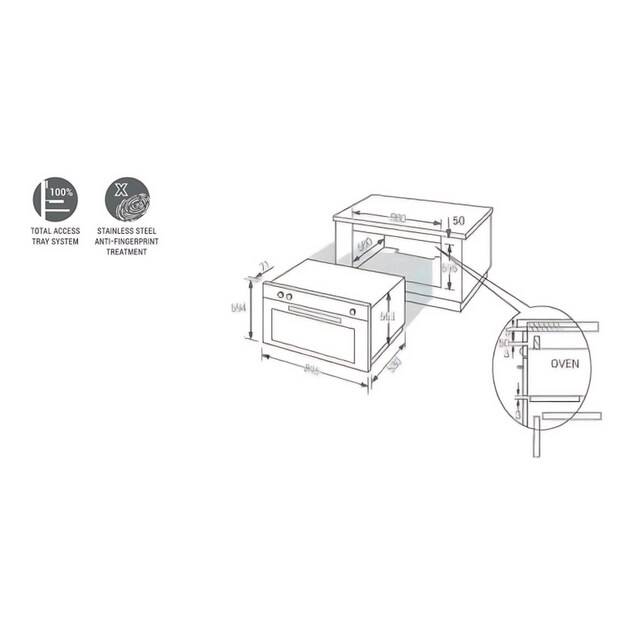 OVG-9591BX 90cm Gas Oven