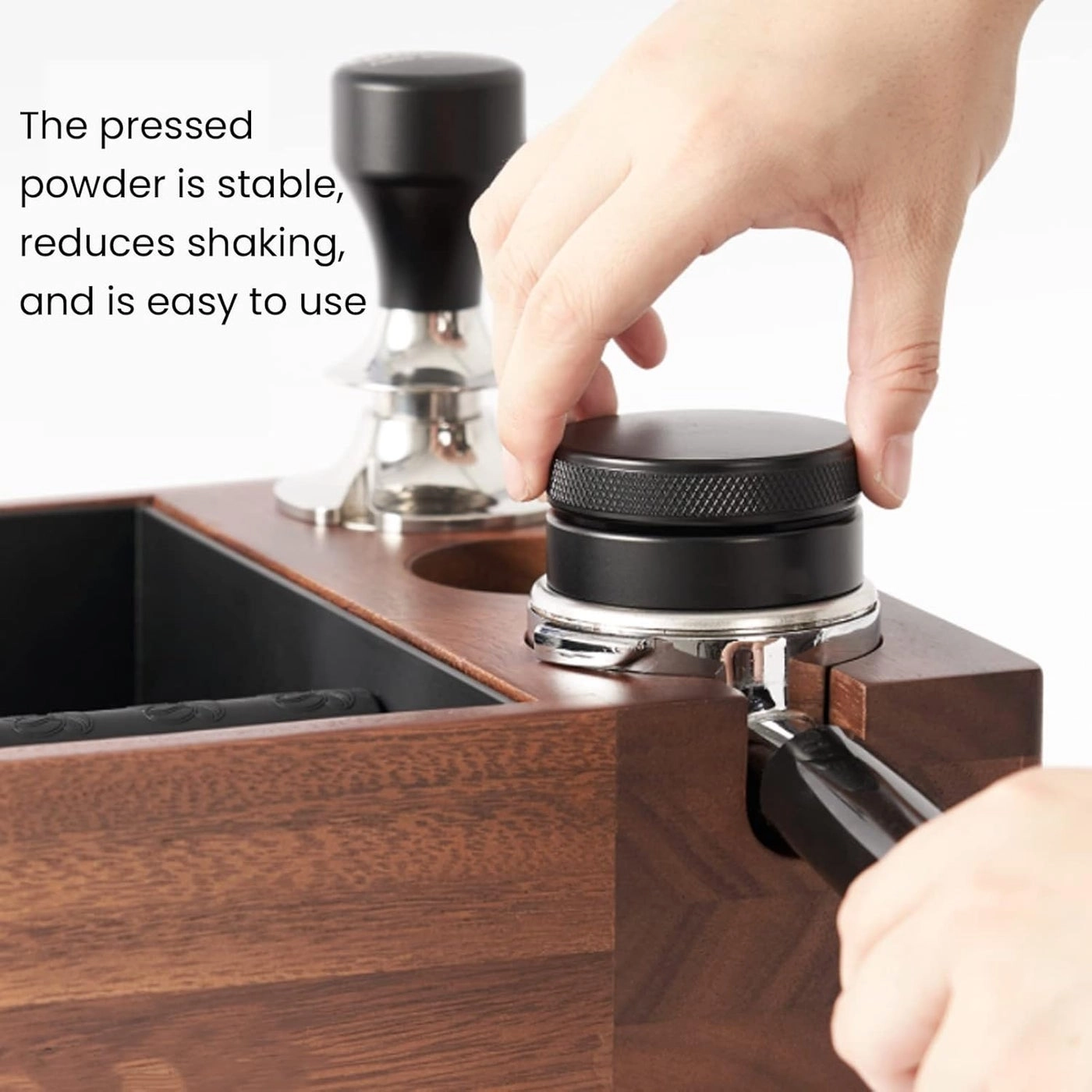 Coffee Tamper Holder - 4 in 1 Espresso Knock Box