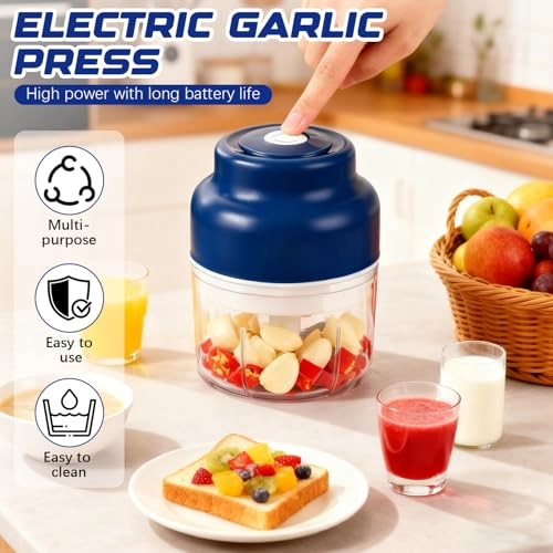 Electric Mini Garlic Chopper Set - 1 Centiliters USB charging