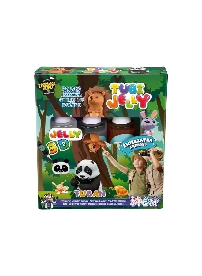 Tuban Tubi Jelly 3D Animals Activity Kit - 8+ years